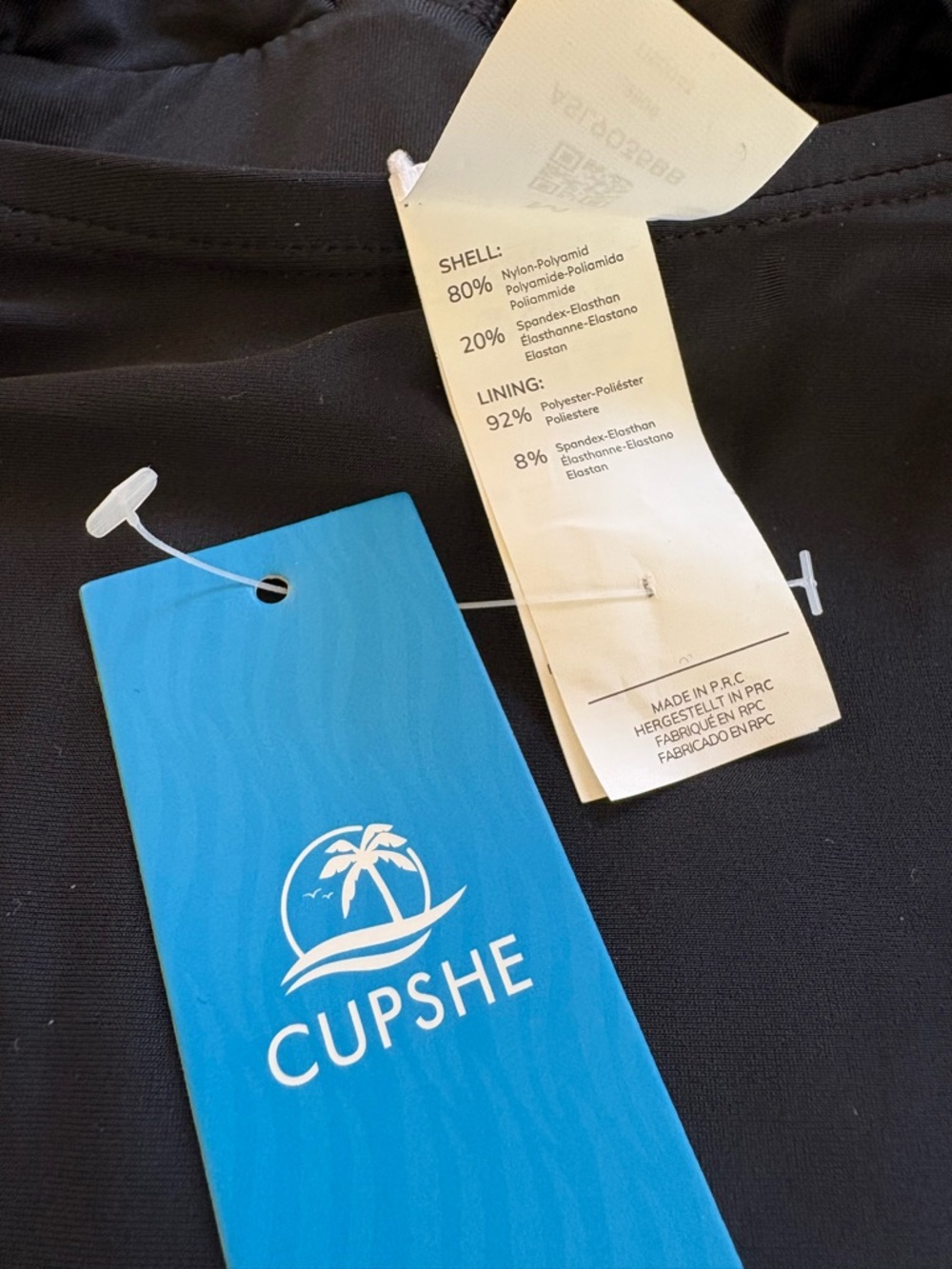 Cupshe Black Women’s M One Piece Swimsuit - Picture 3 of 3